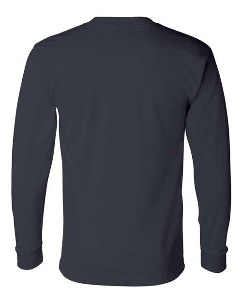 Bayside 2955 Union-Made Long Sleeve T-Shirt - Navy - HIT a Double