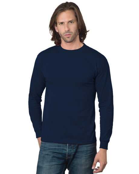 Bayside 2955 Union-Made Long Sleeve T-Shirt - Navy - HIT a Double