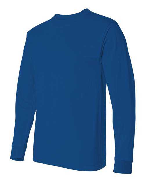 Bayside 2955 Union-Made Long Sleeve T-Shirt - Royal - HIT a Double