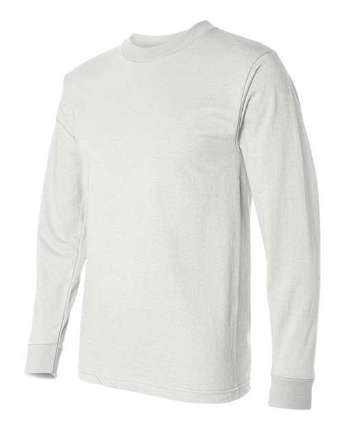 Bayside 2955 Union-Made Long Sleeve T-Shirt - White - HIT a Double