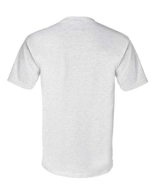 Bayside 3015 Union-Made Short Sleeve T-Shirt with a Pocket - Ash - HIT a Double