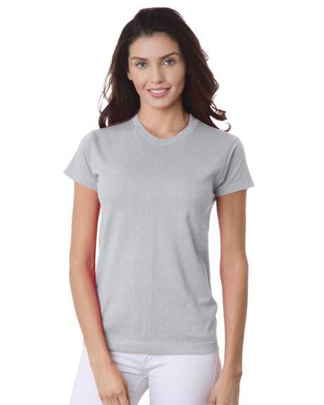 Bayside 3325 Women's USA-Made Short Sleeve T-Shirt - Dark Ash - HIT a Double