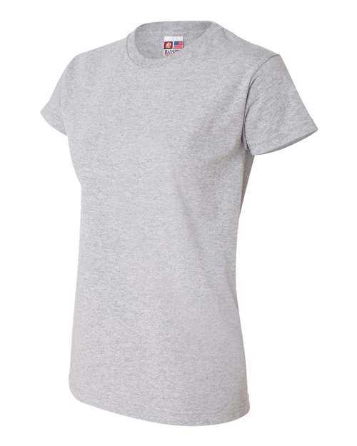 Bayside 3325 Women&#39;s USA-Made Short Sleeve T-Shirt - Dark Ash - HIT a Double