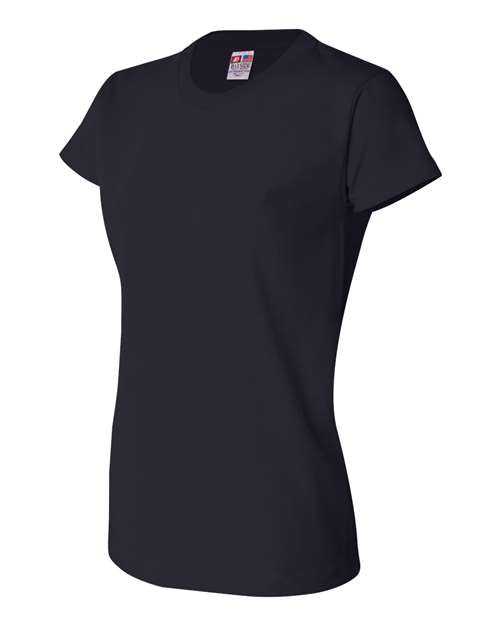 Bayside 3325 Women's USA-Made Short Sleeve T-Shirt - Navy - HIT a Double