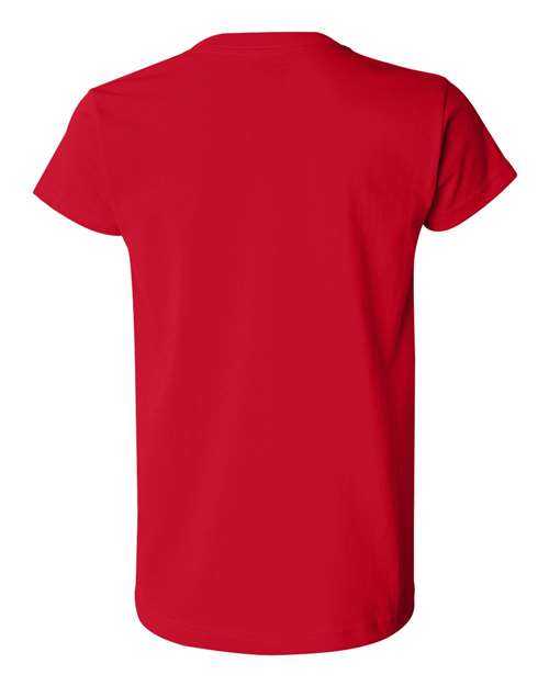 Bayside 3325 Women&#39;s USA-Made Short Sleeve T-Shirt - Red - HIT a Double
