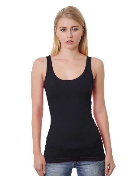 Bayside 3410 Women&#39;s USA-Made Tank Top - Black - HIT a Double