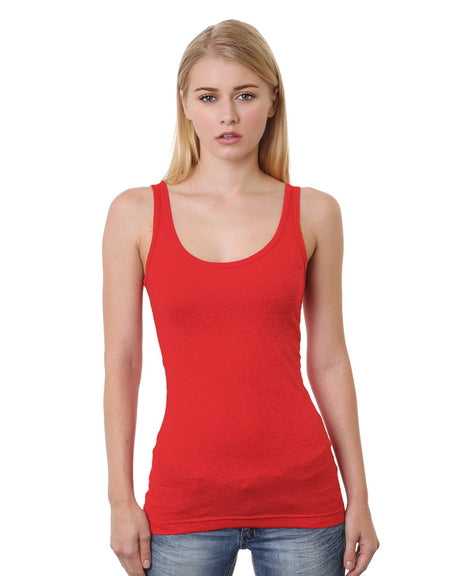 Bayside 3410 Women&#39;s USA-Made Tank Top - Red - HIT a Double