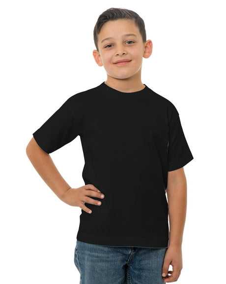 Bayside 4100 USA-Made Youth T-Shirt - Black - HIT a Double