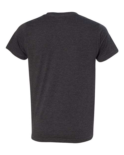 Bayside 5010 USA-Made Ringspun 50 50 Heather Unisex T-Shirt - Heather Charcoal - HIT a Double