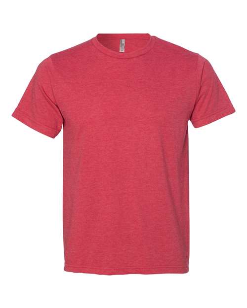Bayside 5010 USA-Made Ringspun 50 50 Heather Unisex T-Shirt - Heather Red - HIT a Double