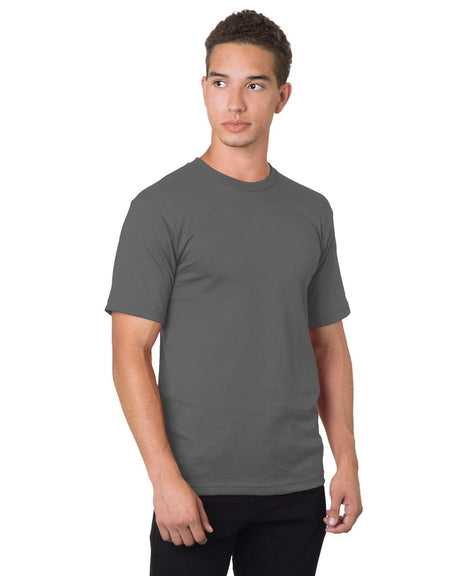 Bayside 5040 USA-Made 100% Cotton Short Sleeve T-Shirt - Charcoal - HIT a Double