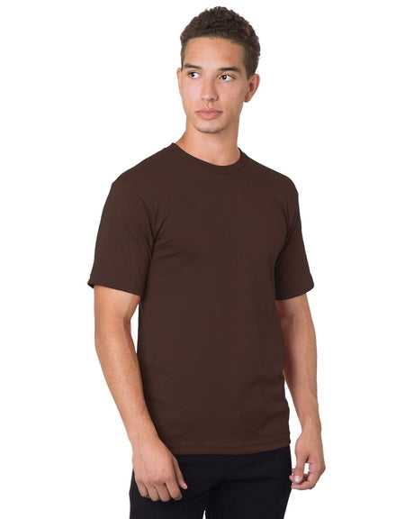 Bayside 5040 USA-Made 100% Cotton Short Sleeve T-Shirt - Chocolate - HIT a Double