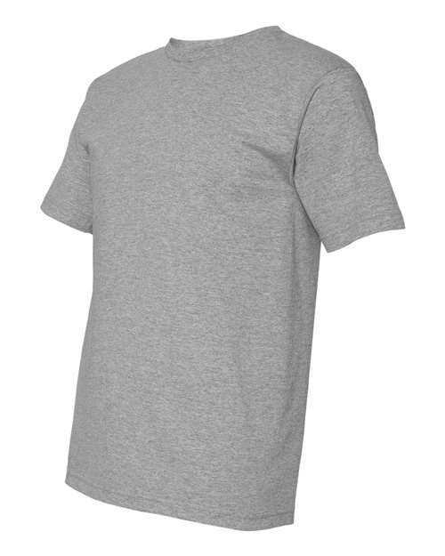Bayside 5040 USA-Made 100% Cotton Short Sleeve T-Shirt - Dark Ash - HIT a Double