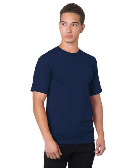 Bayside 5040 USA-Made 100% Cotton Short Sleeve T-Shirt - Dark Navy - HIT a Double