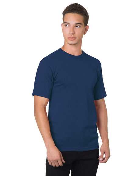 Bayside 5040 USA-Made 100% Cotton Short Sleeve T-Shirt - Navy - HIT a Double