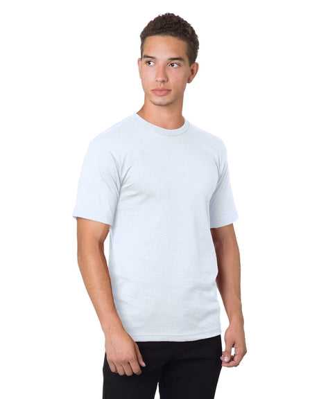 Bayside 5040 USA-Made 100% Cotton Short Sleeve T-Shirt - White - HIT a Double