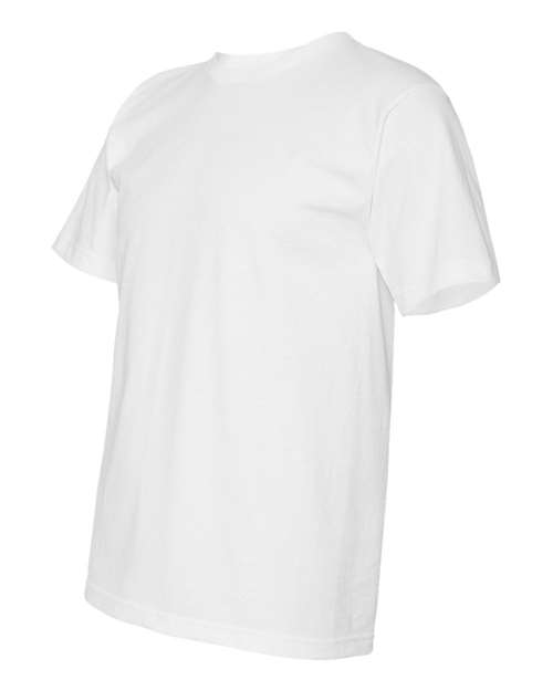 Bayside 5040 USA-Made 100% Cotton Short Sleeve T-Shirt - White - HIT a Double