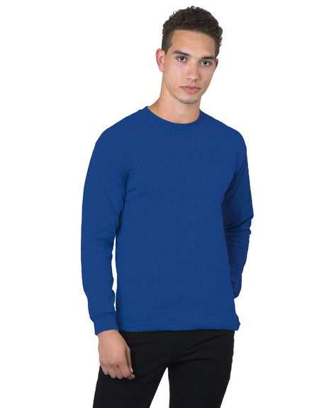 Bayside 5060 USA-Made 100% Cotton Long Sleeve T-Shirt - Royal Blue - HIT a Double