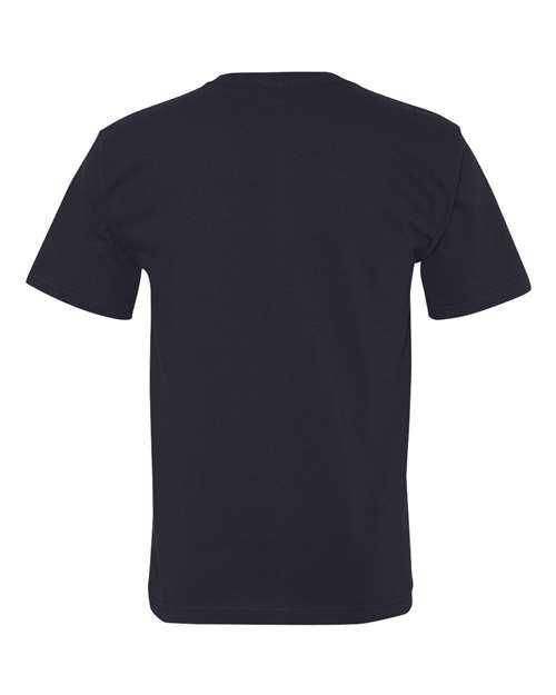 Bayside 5070 USA-Made Short Sleeve T-Shirt With a Pocket - Navy - HIT a Double