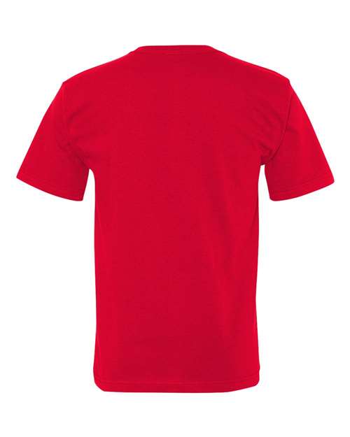 Bayside 5070 USA-Made Short Sleeve T-Shirt With a Pocket - Red - HIT a Double
