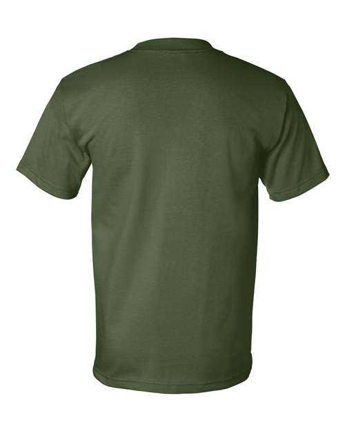 Bayside 5100 USA-Made Short Sleeve T-Shirt - Army - HIT a Double