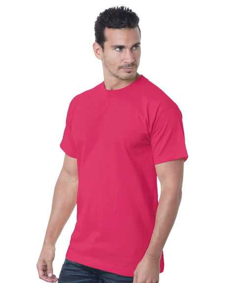 Bayside 5100 USA-Made Short Sleeve T-Shirt - Bright Pink - HIT a Double