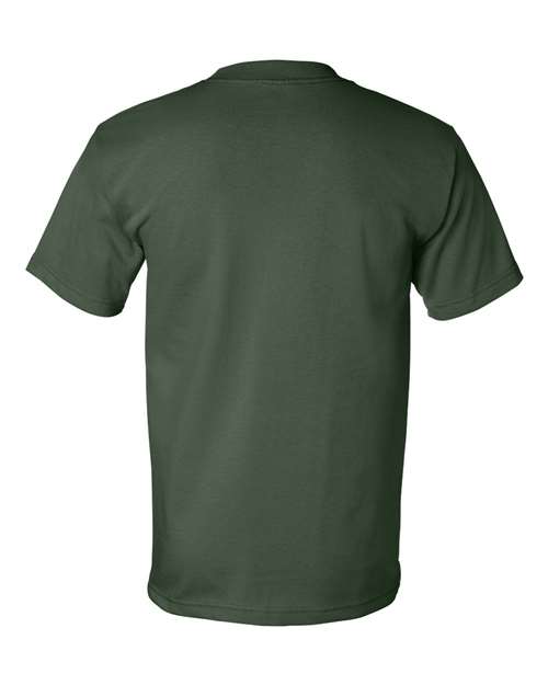 Bayside 5100 USA-Made Short Sleeve T-Shirt - Forest Green - HIT a Double