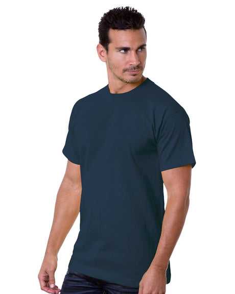 Bayside 5100 USA-Made Short Sleeve T-Shirt - Navy - HIT a Double