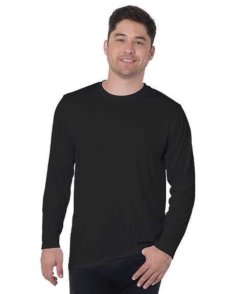 Bayside 5360 USA-Made Long Sleeve Performance T-Shirt - Black - HIT a Double