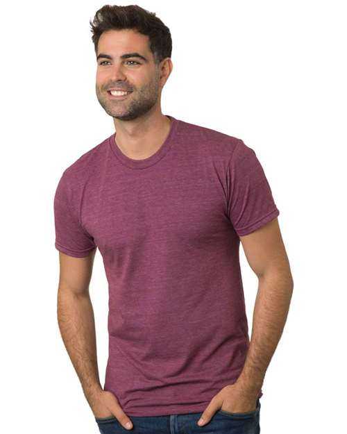 Bayside 5710 USA-Made Triblend Crew - Tri Maroon - HIT a Double