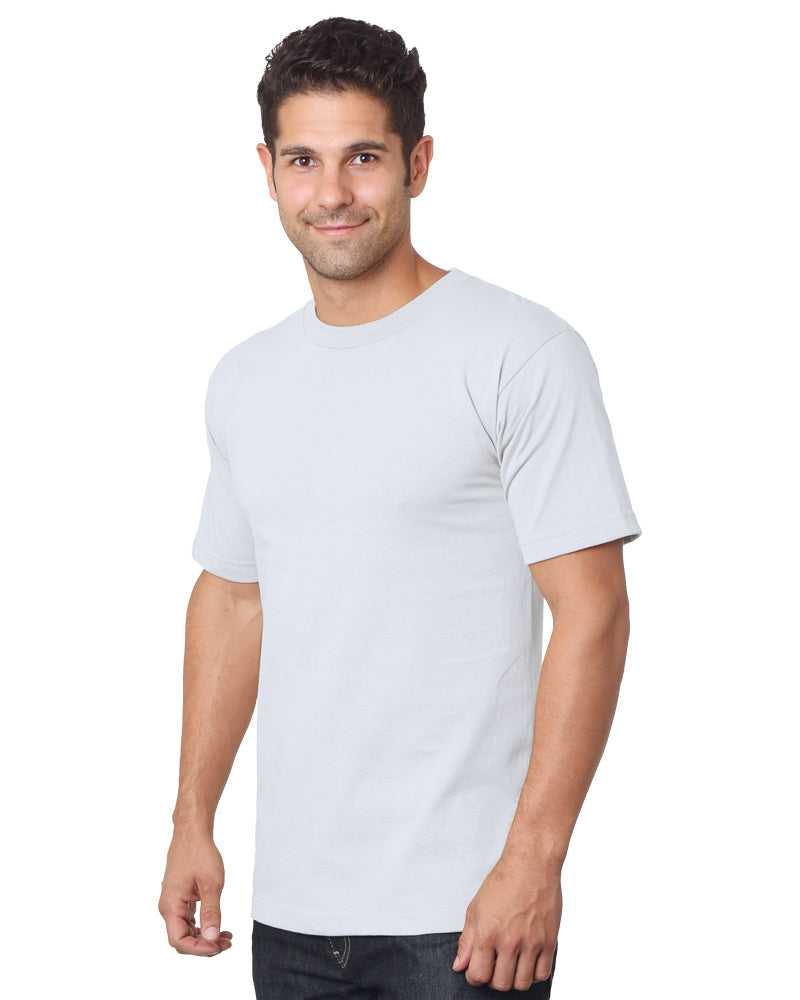 Bayside 5910 USA-Made Heavyweight Ringspun T-Shirt - White - HIT a Double
