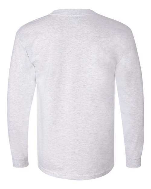 Bayside 6100 USA-Made Long Sleeve T-Shirt - Ash - HIT a Double