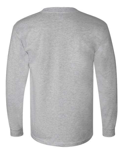 Bayside 6100 USA-Made Long Sleeve T-Shirt - Dark Ash - HIT a Double