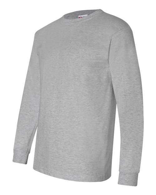Bayside 6100 USA-Made Long Sleeve T-Shirt - Dark Ash - HIT a Double