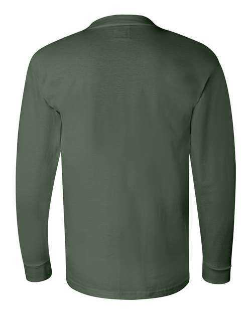 Bayside 6100 USA-Made Long Sleeve T-Shirt - Forest Green - HIT a Double
