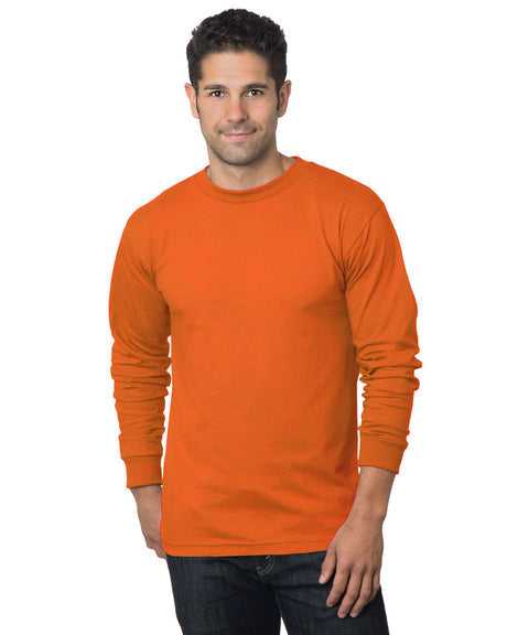 Bayside 6100 USA-Made Long Sleeve T-Shirt - Orange - HIT a Double