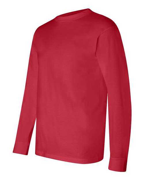 Bayside 6100 USA-Made Long Sleeve T-Shirt - Red - HIT a Double