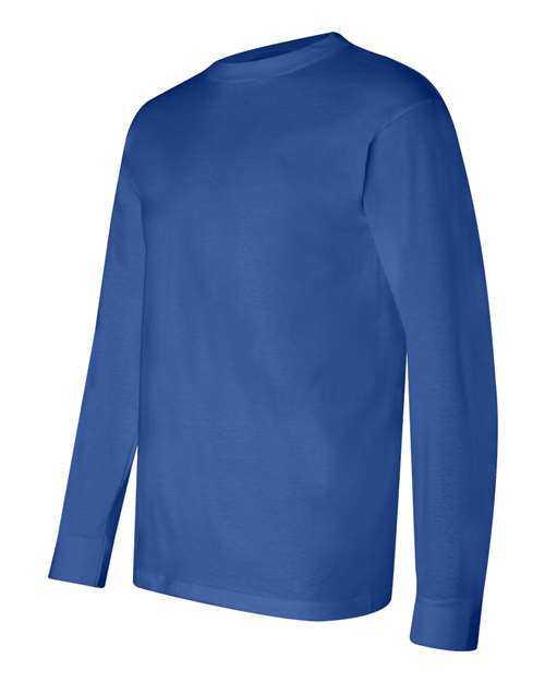 Bayside 6100 USA-Made Long Sleeve T-Shirt - Royal Blue - HIT a Double