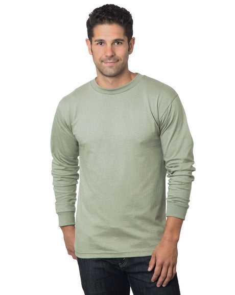 Bayside 6100 USA-Made Long Sleeve T-Shirt - Safari - HIT a Double