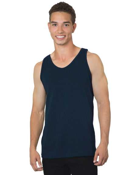 Bayside 6500 USA-Made Tank Top - Navy - HIT a Double