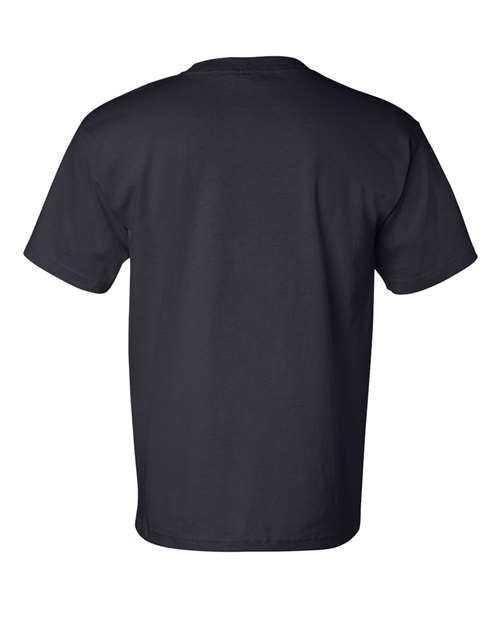 Bayside 7100 USA-Made Short Sleeve T-Shirt with a Pocket - Navy - HIT a Double