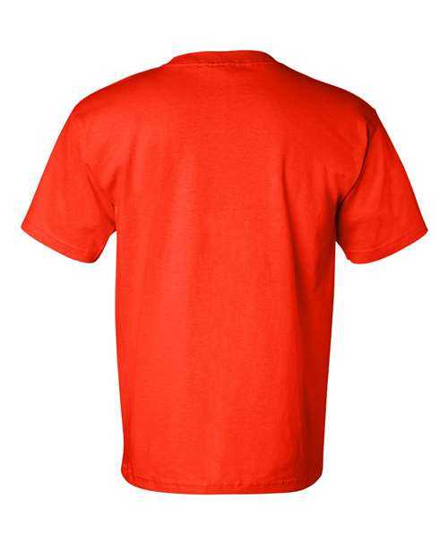 Bayside 7100 USA-Made Short Sleeve T-Shirt with a Pocket - Orange - HIT a Double