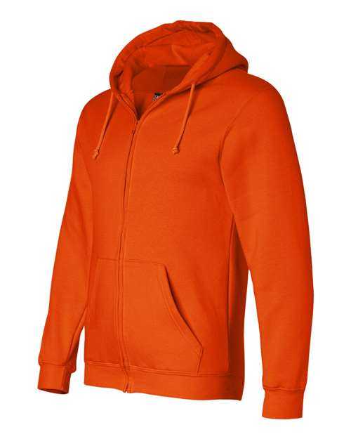 Bayside 900 USA-Made Full-Zip Hooded Sweatshirt - Bright Orange - HIT a Double