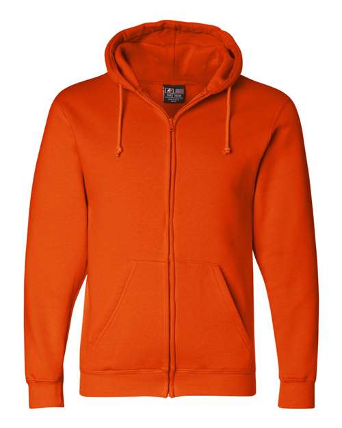 Bayside 900 USA-Made Full-Zip Hooded Sweatshirt - Bright Orange - HIT a Double