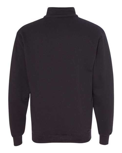 Bayside 920 USA-Made Quarter-Zip Pullover Sweatshirt - Black - HIT a Double