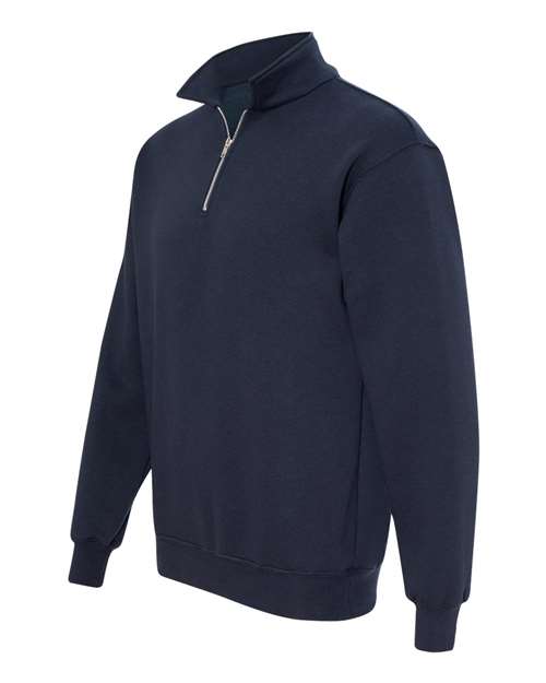 Bayside 920 USA-Made Quarter-Zip Pullover Sweatshirt - Navy - HIT a Double