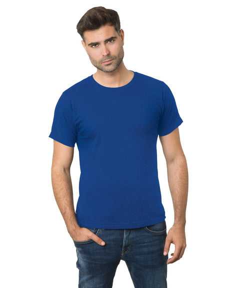 Bayside 9500 Unisex Fine Jersey Crew Tee - Royal Blue - HIT a Double