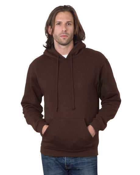Bayside 960 USA-Made Hooded Sweatshirt - Chocolate - HIT a Double