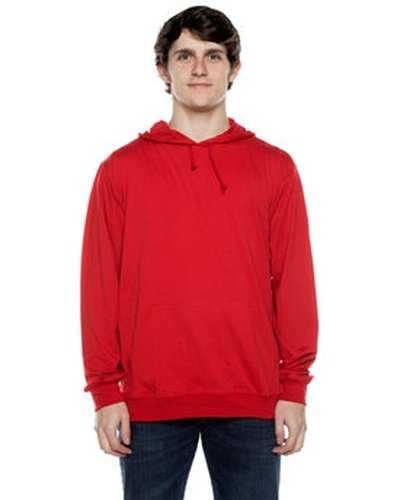 Beimar AHJ701 Unisex 45 oz Long-Sleeve Jersey Hooded T-Shirt - Scarlet - HIT a Double