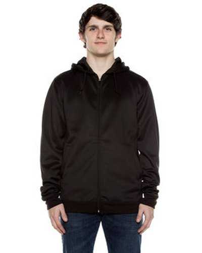 Beimar ALR802 Unisex 9 oz Polyester Air Layer Tech Full-Zip Hooded Sweatshirt - Black - HIT a Double